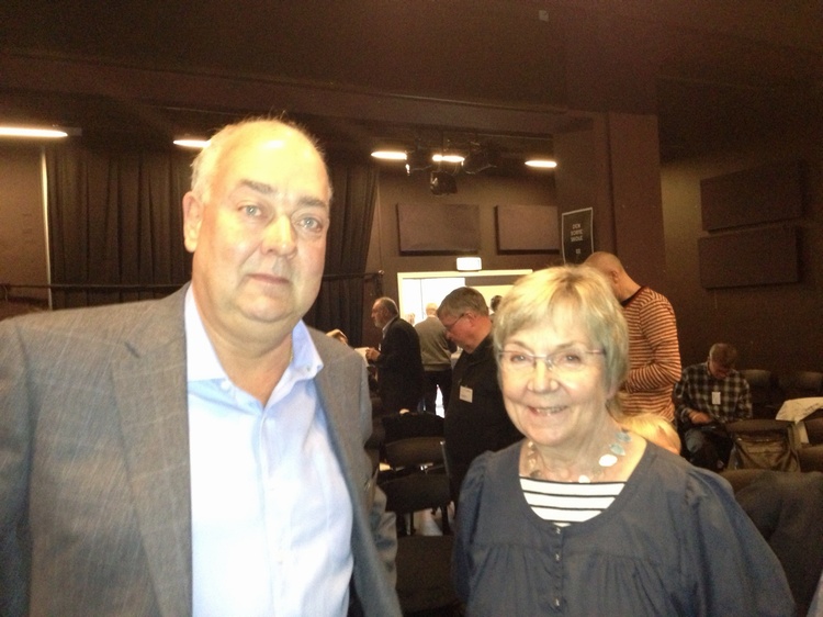 Hovedformand Peter Poulsen og Kulturminister Marianne Jelved