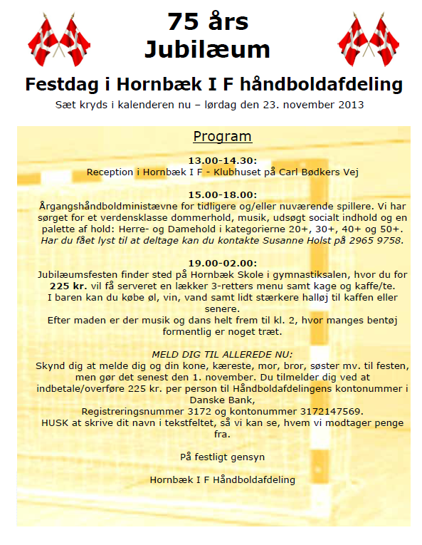 H&aring;ndboldafdelingen 75 &aring;r