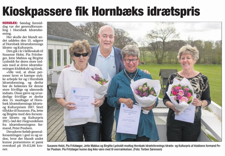 Hovedgeneralforsamling 2017 - Idr&aelig;ts og Kulturpris 2017